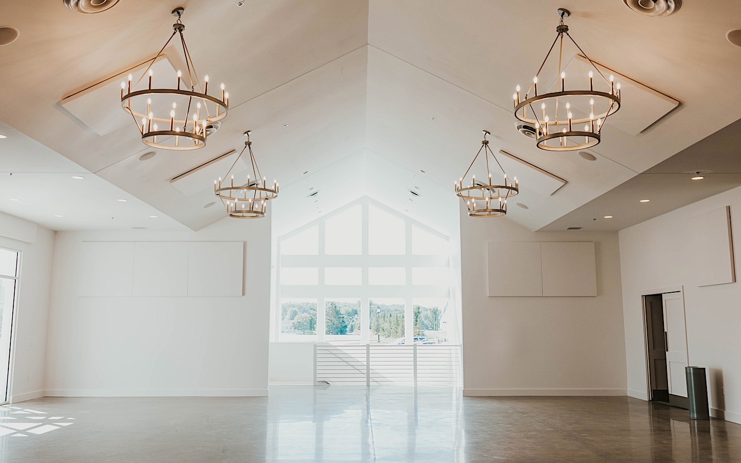 Photo of the interior ceremony space of the wedding venue The Aisling